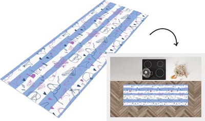 Keukenloper - Loper keuken - Bikini - Zomer - Patronen - 150x50 cm - Keukenloper vinyl