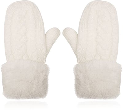 LGT JWLS Witte Gebreide Dameswanten - Warm en Comfortabel