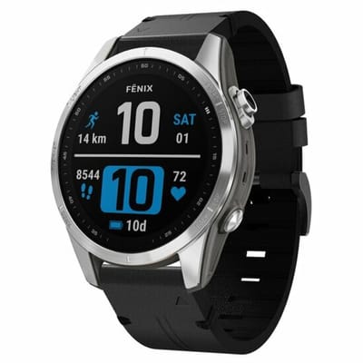 By Qubix - Geschikt voor Garmin bandje - 20mm Quickfit - Leren bandje - Zwart - Geschikt voor Garmin Instinct E - 40mm