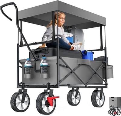 DailySupplies® Bolderkar Opvouwbaar Luchtbanden - Strandwagen - Bolderwagen