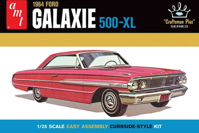 AMT Modelbouwpakket Auto - 1261 1964 Ford Galaxie - Craftsman Plus Series - Car Plastic - 1:25 - Modelbouw