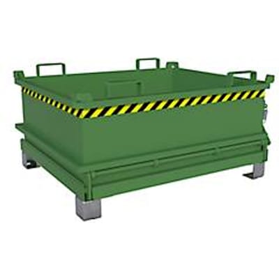 Bauer Mini-klapbodemcontainer MSB 400 - 1200 x 1000 x 625 mm - resedagroen RAL 6011