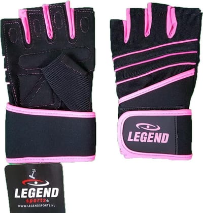 Legend Sports Fitness Handschoen Dames Legend Grip Roze Maat Xs