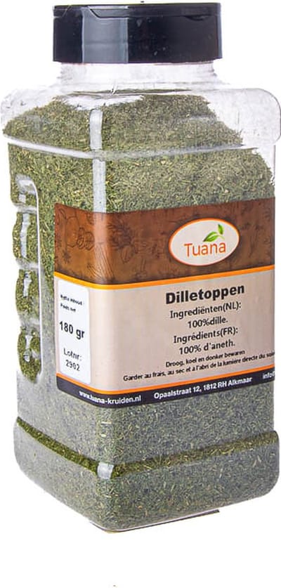 Tuana Kruiden - Dille Toppen - Strooibus 150 Gram - Tuanashop - GP-D-0004