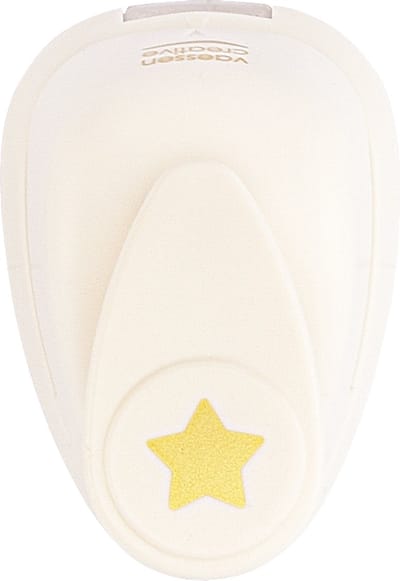 Vaessen Creative Pons - Figuurpons - Ster - 9 x 6 mm