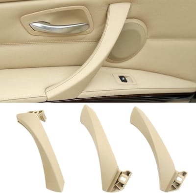 Set van 6 Compatibele Deurgrepen voor BMW 3 Serie E90/E91/E92/E93 - Links en Rechts, Beige, Binnenhandgreep, Vervangingsonderdelen, Auto-accessoires, 2005-2011