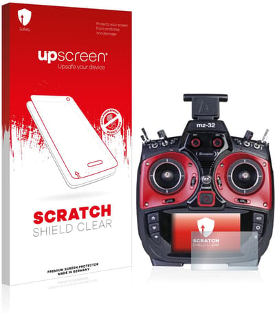 upscreen - Screenprotector voor Graupner MZ-32 (3.Gen) - Folie Beschermfolie transparant