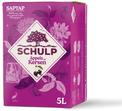 Schulp Appel & kersensap saptap 5 liter