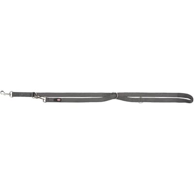 Trixie Premium adjustable leash double-layered XS-S: 2.00 m/15 mm graphite