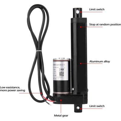 1000N Handige Elektrische Lineaire Actuatormotor Lineaire Bewegingscontroller met Eindschakelaar JS TGZ U1