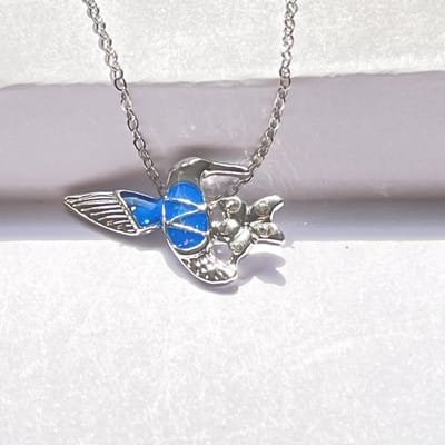 GoedeDoelen.Shop | Ketting Kolibri | Vogel Ketting | Kolibri | Birds | Vogel Sieraad | Vogelopvang | Unisex | Cadeau | Wellness-House