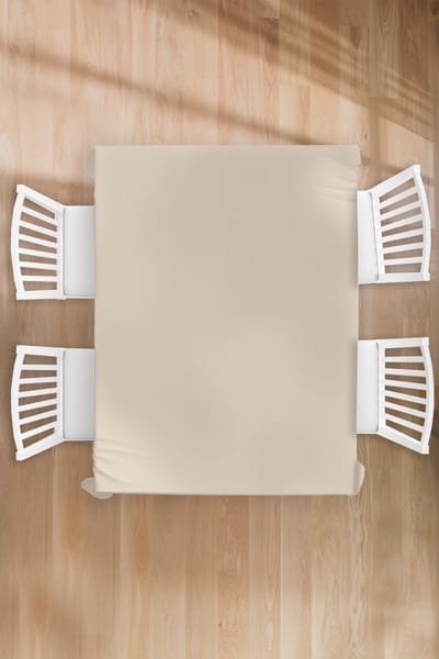 Tafelkleed - Tafellaken - 130x170 cm - Beige - Effen kleur - Binnen en Buiten