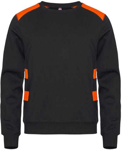 Clique Ambition Roundneck 021074 - Signaaloranje - 5XL
