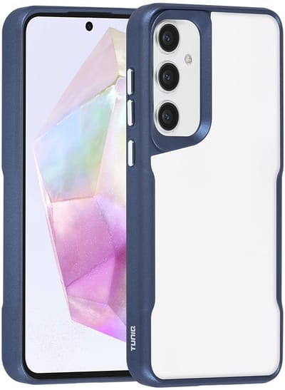 TUNIQ telefoonhoesje voor Samsung Galaxy A35 - Siliconen backcover - Donkerblauw