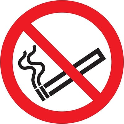 Pickup Pictogram rond diameter 20 cm - Verboden te roken