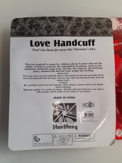 Valentijn handboeien rood | love handboeien | 18+ | handboeien