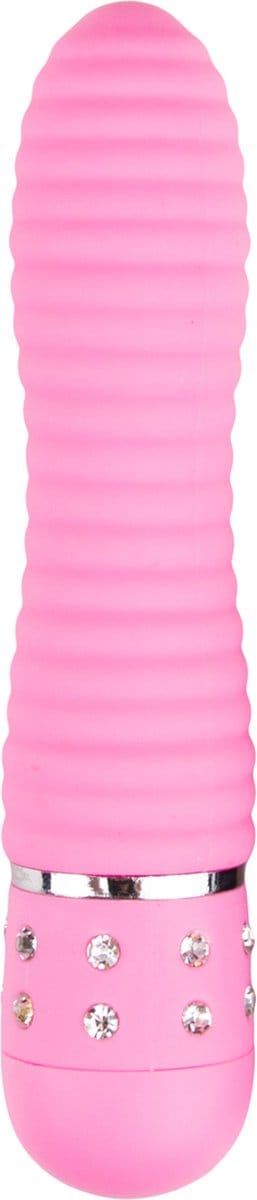 Easytoys Mini Vibrator Geribbeld - Roze