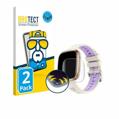 BROTECT - Screenprotector voor Sross Smartwatch 1.72" - Folie Beschermfolie transparant volledig dekking - 2 Stuks