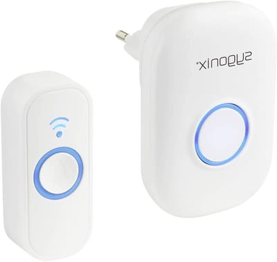Draadloze Deurbel Set - Bel met Flitslicht - Nieuwe Deurbel Plaatsen - 58 Melodieën Instelbaar - IP44 Weerbestendig - Wit