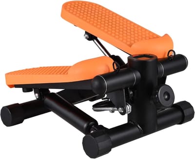 Trainingsstepper Full Body - Mini Fitnessapparaat - Thuis Sporten - Elektronische Trainingscomputer - Compact Ontwerp - Oranje