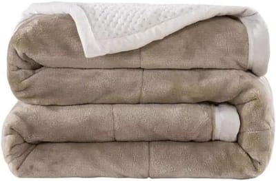 Pluizige warme deken - Zachte sprei - Gezellig ontspannen - Lock temperatuur technologie - 120x200cm - Beige