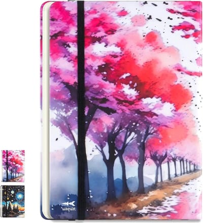 A5 Hardcover Line Diary met Band Sluiting, 100g Papier, Perfect voor Notities en Plannen