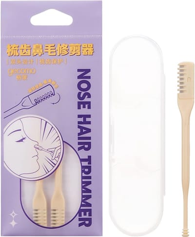 Neushaartrimmer 2-in-1 - Handmatige Tondeuse - Snelle Verzorging - Dubbele Kop Functie - 8x4x1 cm