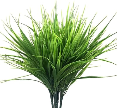 4 Stuks Kunstgras Planten - Groene Tarwegras Decoratie voor Binnen en Buiten, Hoogte 37 cm, Perfect voor Huis en Tuin
