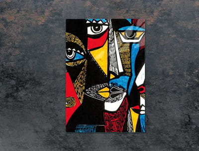 TMK ArtDeko - Snijplank - Glas - Pop Art - 35x52 cm - Antibacterieel