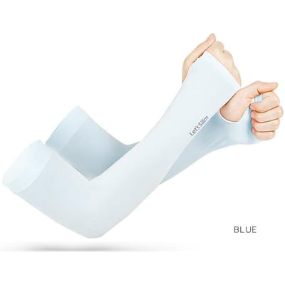 UV Zonne Armwarmers Vrouw Man Fietsen Vingerloze Handschoenen Koel Mouw Zomer IJszijde Elastische Armhoes Auto Rijden Ant Praktisch Gebruik One Size
