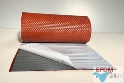 Aluflex loodvervanger zelfklevend 30 cm x 5 meter - rood 3D