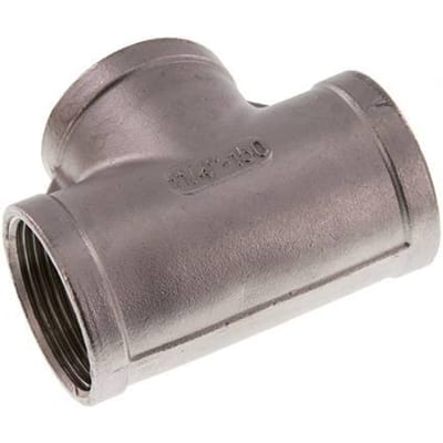Rp 1 1/4'' RVS T-stuk 10 Bar