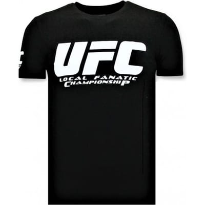 T-shirt Heren - UFC Championship Print - Zwart