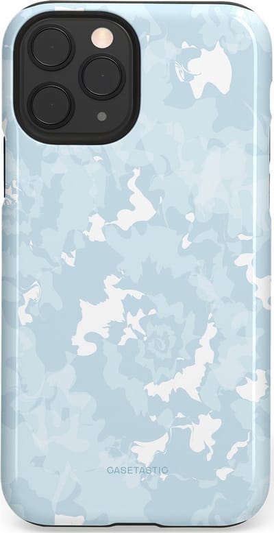 Casetastic Hoesje Geschikt voor Apple iPhone 11 Pro - Stijlvolle Beschermende Duo-layer Case - Blauwe wervels