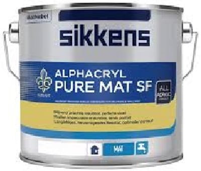 Sikkens Alphacryl Pure Mat SF 2.5 liter Rijks Wit Grijs