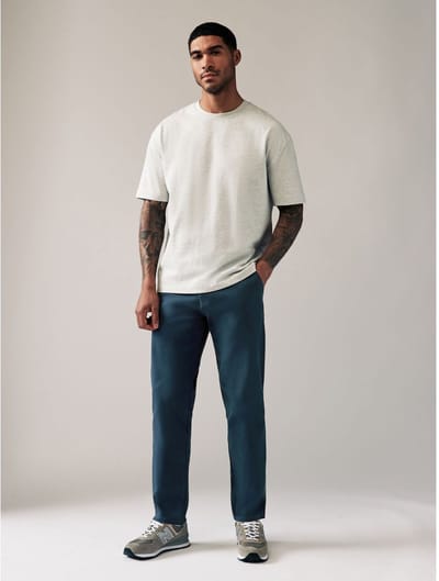 Next - Heren - Stretch chinobroek met rechte pasvorm - Blauw