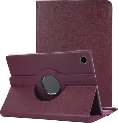 Hoes - Geschikt voor Samsung Galaxy Tab A8 - 360 Graden Draaibare Hard Cover Case - Tablet Hoesje Draaibaar - Paars