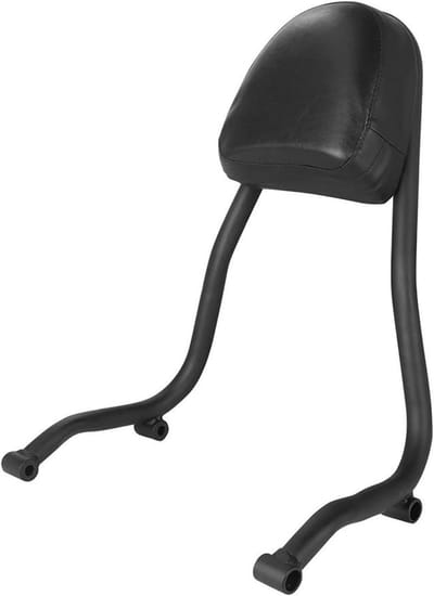 Passagierskussen Motorfiets - Rugleuning Zitje - Comfortabel Rijden - Afneembaar Ontwerp - 2.5 kg - Zwart
