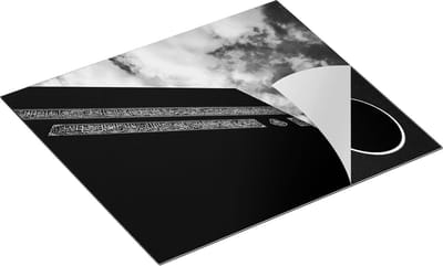 Chefcare Inductie Beschermer Kaäba Gebedshuis in Mekka - Zwart Wit - 60x50 cm - Afdekplaat Inductie - Kookplaat Beschermer - Inductie Mat