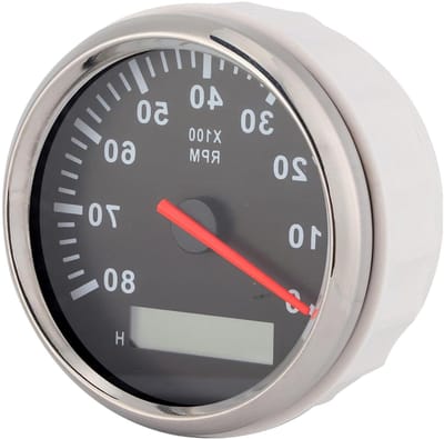 Toerenteller Meter - Motor Urenteller - Motorprestaties Monitoren - Hoge Nauwkeurigheid Stappenmotor - 85 Mm - Rood