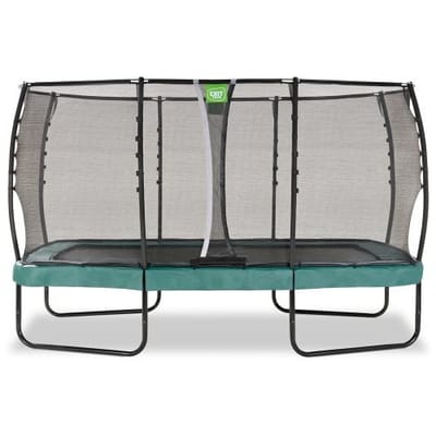 EXIT Allure Premium Trampoline 244x427cm - Op Poten - Rechthoekig - Trampoline Buiten - Voor Kinderen - Groen