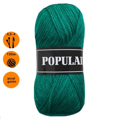 Beijer BV Populair acryl garen - aqua groen (90) - 20 bollen