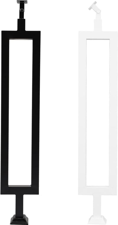 Trapleuning - Balkonleuning - Veiligheid Thuis - Zijdelingse Montage - 85 cm - Zwart