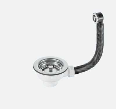 Aanrecht Mand Zeef - Gootsteen Plug Afval - Keuken Afvoer Beschermen - Verdikt Roestvrij Staal - 114 mm - Chroom