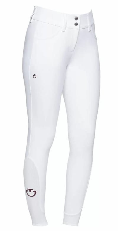 Cavalleria Toscana Dames American Full Grip Classic Hoge Taille Rijbroek L Wit