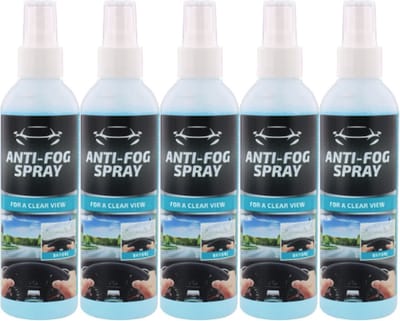 Anti-condensspray auto - Blauw / Wit - Kunststof - 5 x 200ml - Winter - Auto - Auto onderhoud - Spray - Condens - Anti-condens