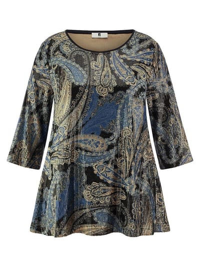 Shirt ronde hals Van Emilia Lay blauw