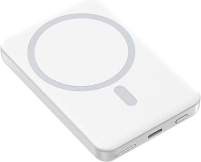 XtremeMac Powerbank - Magnetisch - 5.000 mAH - USB-C - MagSafe Houder - Connector - Wit