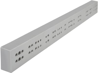 Opvullijst voor Ladegeleiders (BxHxD) 25 x 50 x 486 mm Zilvergrijs Opvulrail voor ladesystemen Rail voor het overbruggen van binnenladen van SOTECH