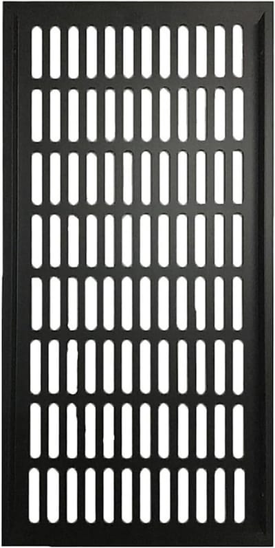 Ventilatierooster Aluminium - Luchtgitter Afdekking - Ventilatie Regelen - Corrosiebestendig Net - 100 x 600 mm - Grijs